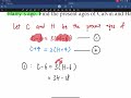 F2 Ch.9 Simultaneous Equations 文字題(歲數)