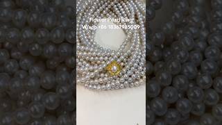 Flower-shaped pearl ring, both gentle and elegant. Adjustable opening. #pearls #pearlflower