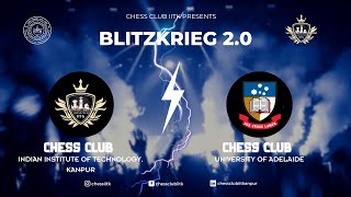 BLITZKRIEG 2.0: IITK Chess Club vs University of Adelaide Chess Club