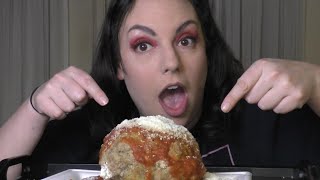 Real Mukbang | National Meatball Day | GIANT Meatball ASMR | Eating Show