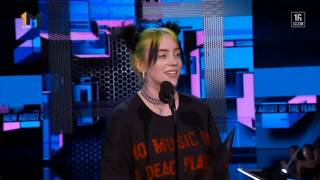 Billie Eilish Wins Her Second Award(Best New Artist)