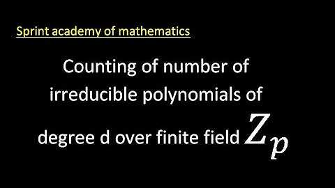 Counting of irreducible polynomial over Zp