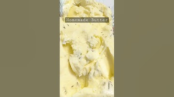 Making Homemade Butter in a Food Processor #shorts #howto