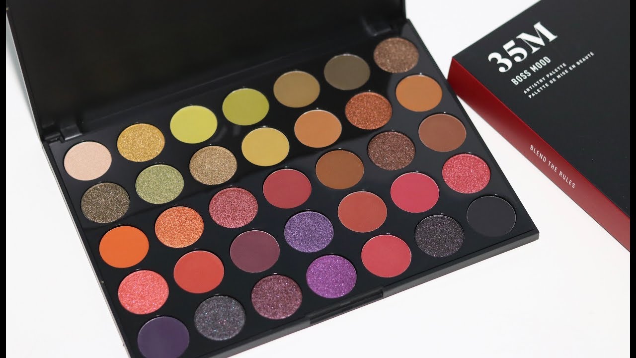 Morphe 35M Boss Mood Eyeshadow Palette SWATCHES YouTube