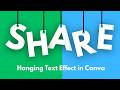 Hanging Text Effect in Canva 🔥 | Easy Tutorial (Step-by-Step)