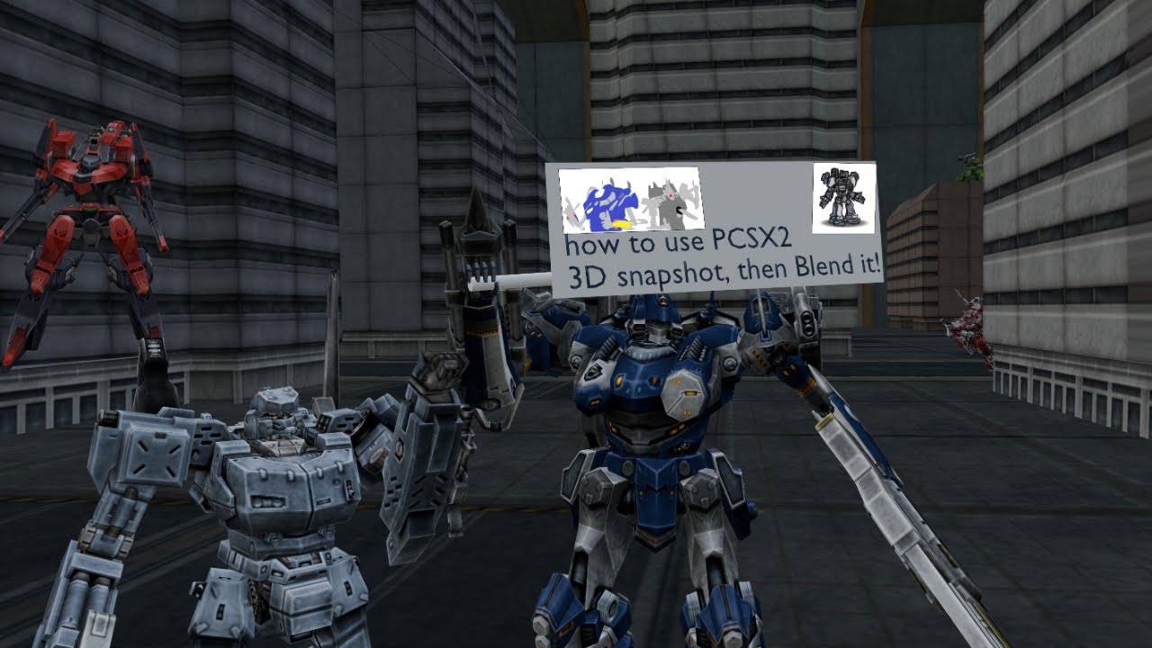 PCSX2 3D Snapshot to Blender Tutorial. Ripping PS2 game models to 3D software!