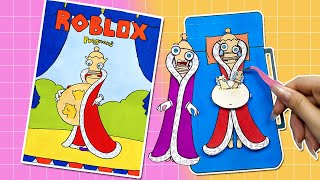 [🐾paper diy🐾] Roblox Kinger and Queenie Pregnant Many Baby 로블록스 Outfit Blind Bag Compilation | ASMR