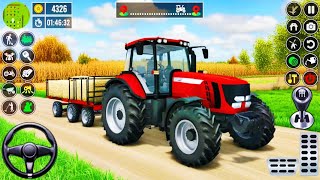 Indian Tractor Game Real Farming Gameplay | Village Tractor Driving Simulator 3D screenshot 3