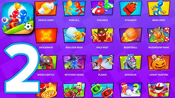 Stickman Party: 1234 Player Games Free -Gameplay Walkthrough Part 2 - All Mini Games (Android, iOS)