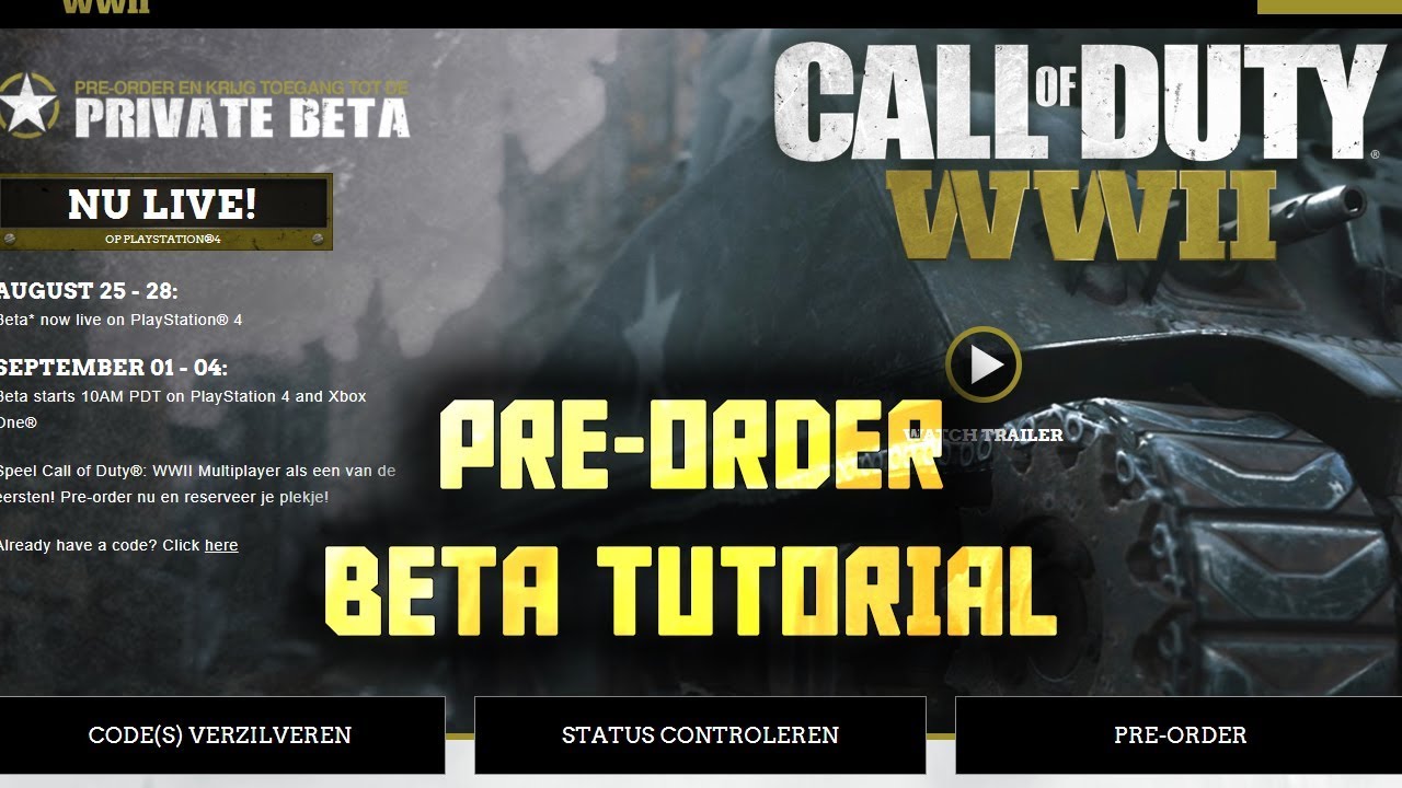 Call of duty redeem beta - 
