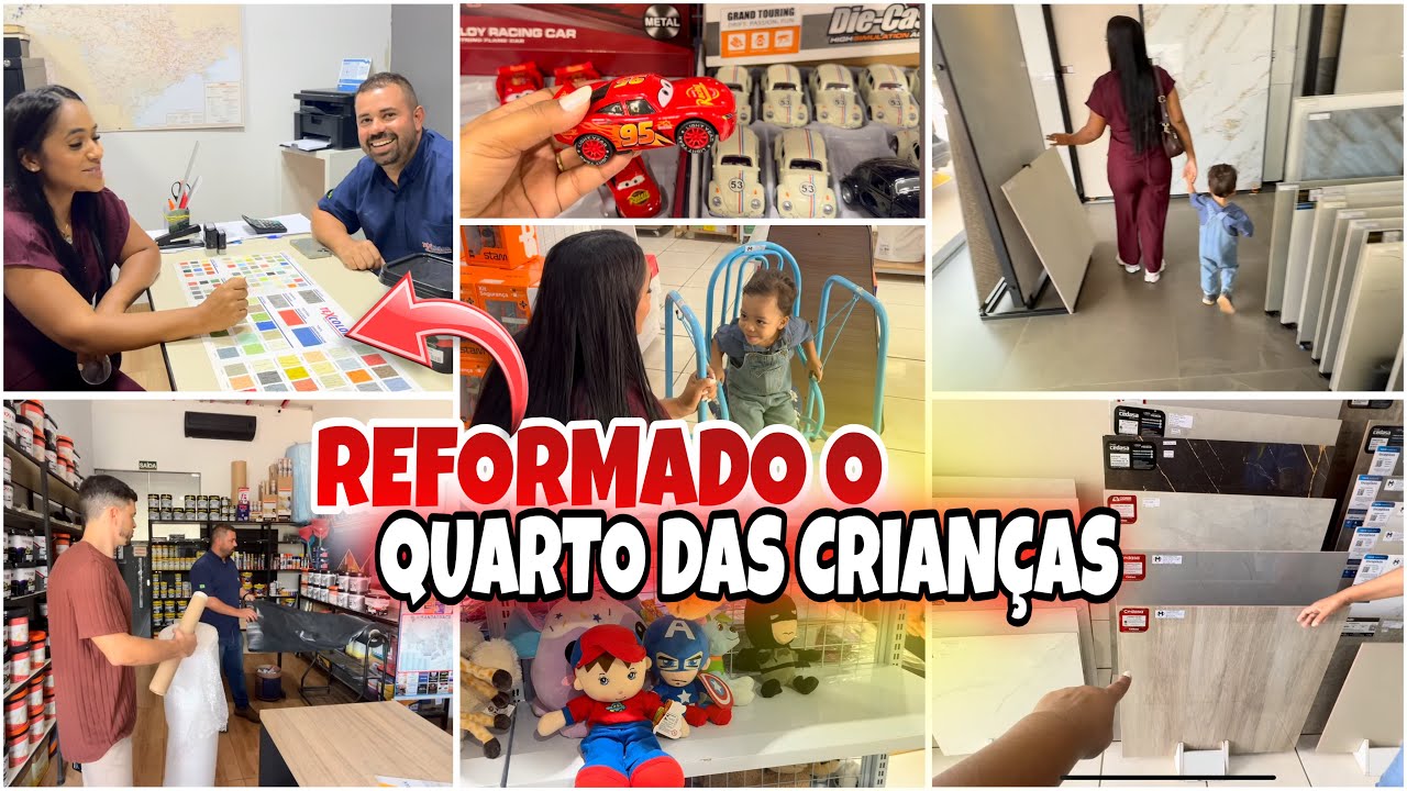 COMEÇAMOS A REFORMA: ESCOLHEMOS OS PISOS PARA O QUARTO DAS CRIANÇAS ✨*vlog de reforma*