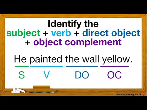 Subject + Verb + Direct object + Object complement sentence pattern quiz 🤔 | Learn with examples