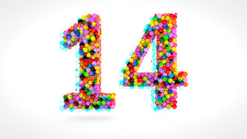 Learn Number 14 on 3d Color Balls | Sparta Anaglyph Slide Effects (sponsored by preview2effects)