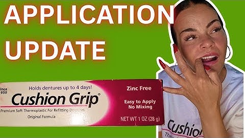 CUSHION GRIP APPLICATION UPDATE 🦷 @mycushiongrip #fyp #dentures 