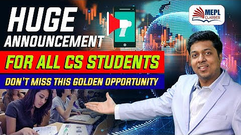Huge Announcement For All CS Students | GOOD NEWS | Mohit Agarwal