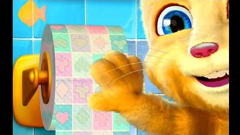 Video 11534931: talking ginger cat, talking ginger funny cat, talking ginger game, funny cat brushing