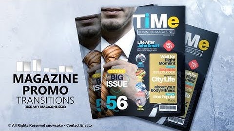 Magazine Promo Transitions AFTER EFFECTS Template Videohive 32882453