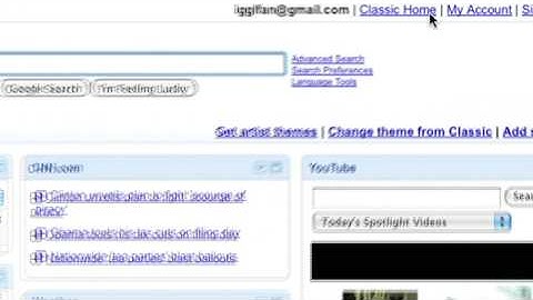 Get to iGoogle and back