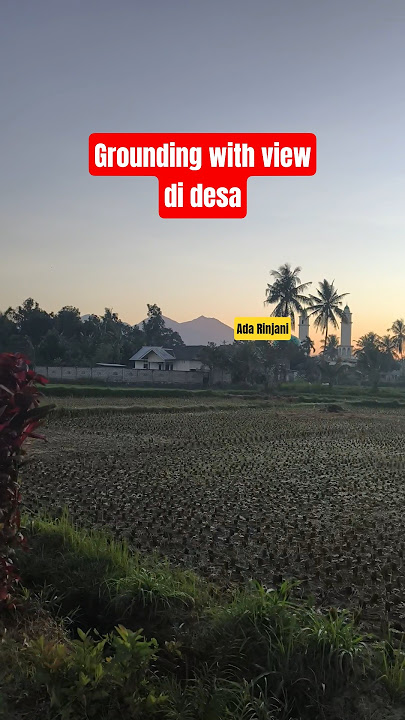 Grounding with view in Lombok Island #shorts #rinjani #lombok