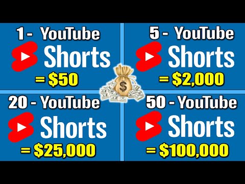 YouTube Şortları ilə Pul qazanmaq üçün necə | Gündə 1000 dollar qazanmalı olduğunuz YALNI...