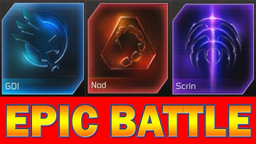 GDI vs NOD vs SCRIN - 4 Epic Battles