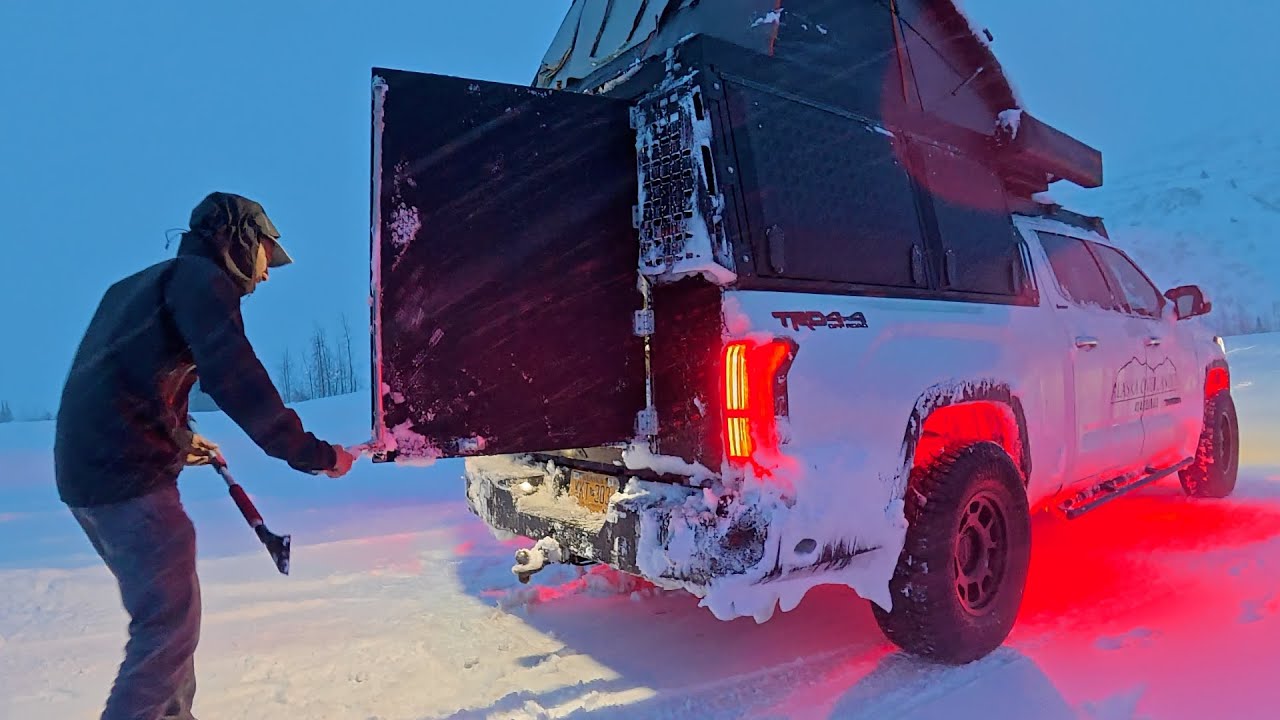 STRANDED ALONE For 72 Hours In An ALASKA WINTER BLIZZARD! | Truck Camping Disaster