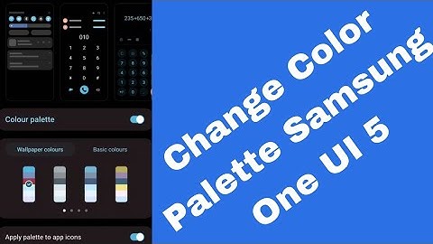 How to Change Color Palette in Samsung One UI 5.0 | Samsung Galaxy