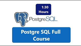 Postgre SQL Full Course | SQL Full Course | SQL Tutorial For Beginners | Postgre SQL | SQL Tutorial