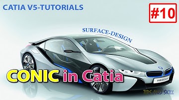 [10]  Conic in Catia surface - Hướng dẫn lệnh Conic trong Catia