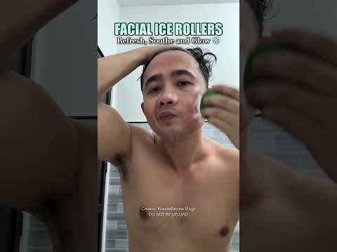 Video Facial Ice Roller ?? | Puff-Free, Glowing Skin in Seconds!