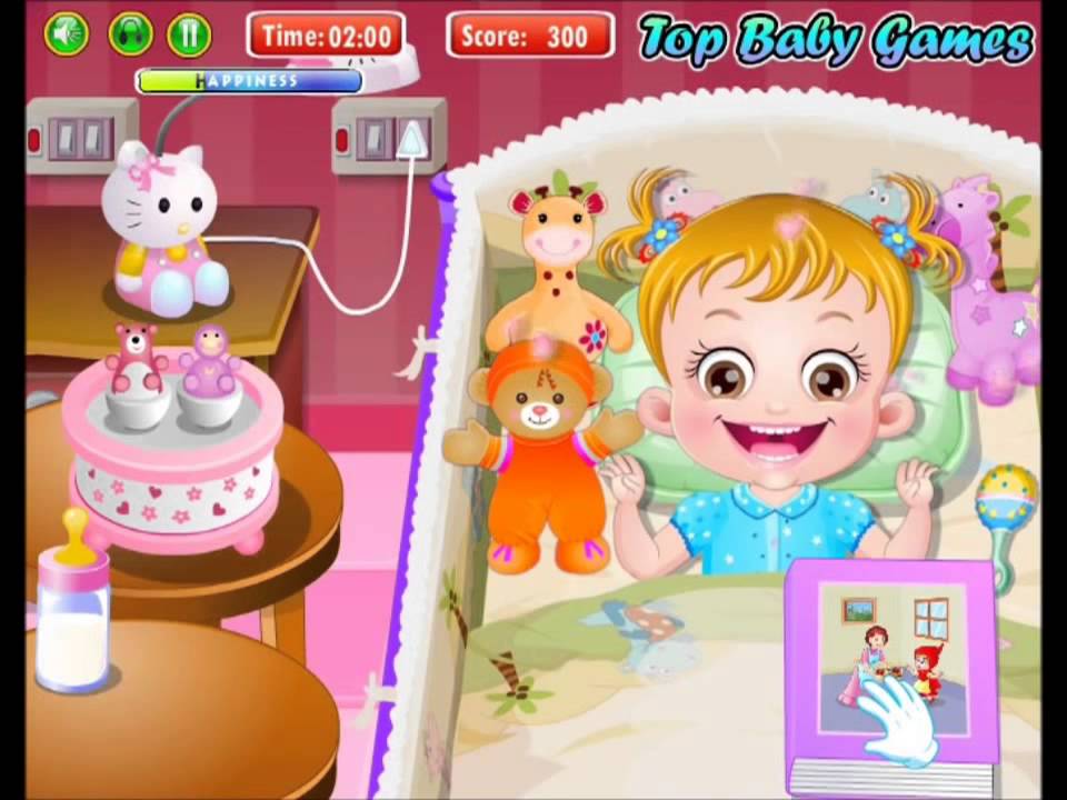 Baby Hazel Bed Time game Video for little Babies Хезел купается в ванне. YouTube