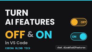 Turn AI Features Off and On in VS Code #coding #ai