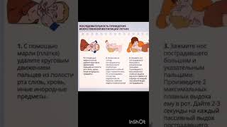 Последовательность проведения искусственной вентиляции лёгких (первая неотложная помощь) ; )