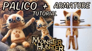 Palico + Basic Armature Needle Felting Tutorial | Monster Hunter