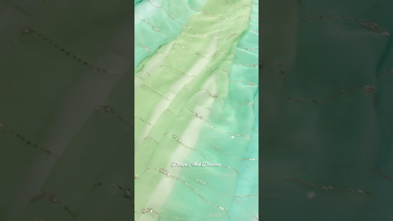 GOLDEN WAVES 💛Wrap yourself up in this dreamlike Ombre saree 