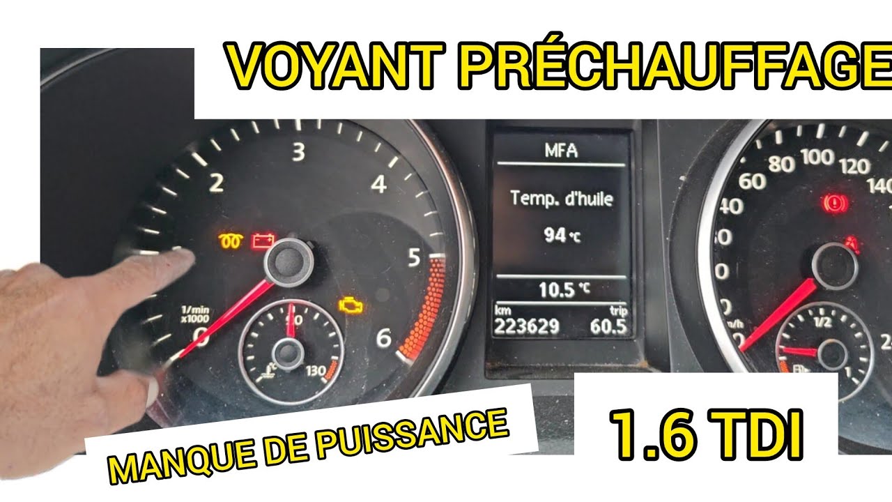Voyant Prchauffage Clignote Et Perte De Puissance 2 0 Tdi