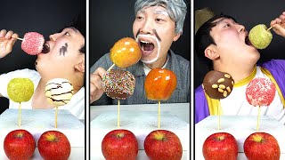 How to Make Colorful Chocolate Apples!  || TikTok Funny ASMR Mukbang || HUBA