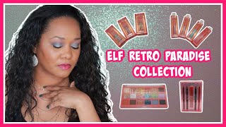 ELF RETRO PARADISE EYESHADOW COLLECTION REVIEW & TRY-ON