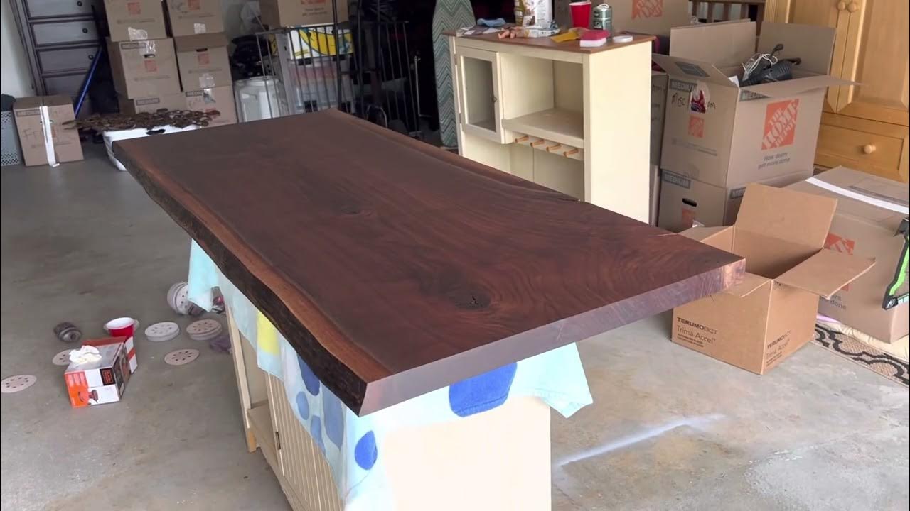 Rubio Monocoat Pure Black Walnut Slab finish YouTube