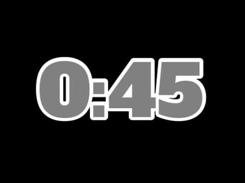 45 Second Black & White Themed Timer