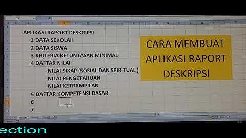 Cara membuat aplikasi Raport Deskripsi- Seri.1