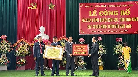 Xuân Chính đón bằng công nhận xã đạt chuẩn nông thôn mới