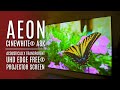  elite screens aeon cinewhite a8k acoustically transparent uedge free projector screen