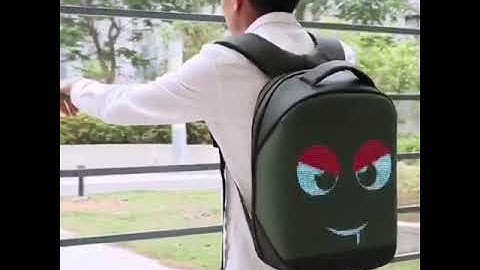 Creative LEDPro-Dinamic LED Backpack- This is future Mini #LED #Display#video #sign#screen#digital