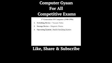 Computer Generations #computerawareness #computerbasics #computer #computerscience #computerclasses