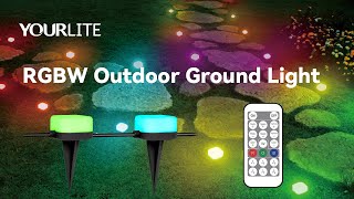 Yourlite Rgbw Outdoor Ground Light With Remote Control For Festival And Decoration
