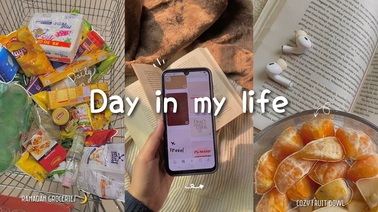 Quite Days in Pakistan | Ramadan Groceries, Cozy Fruit Bowl, Calm Reading Vibes & more Vlog