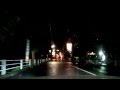 豪雨で濡れすぎた道路をゆっくり走るフーガのフウちゃん スマートフォン撮影の車載動画