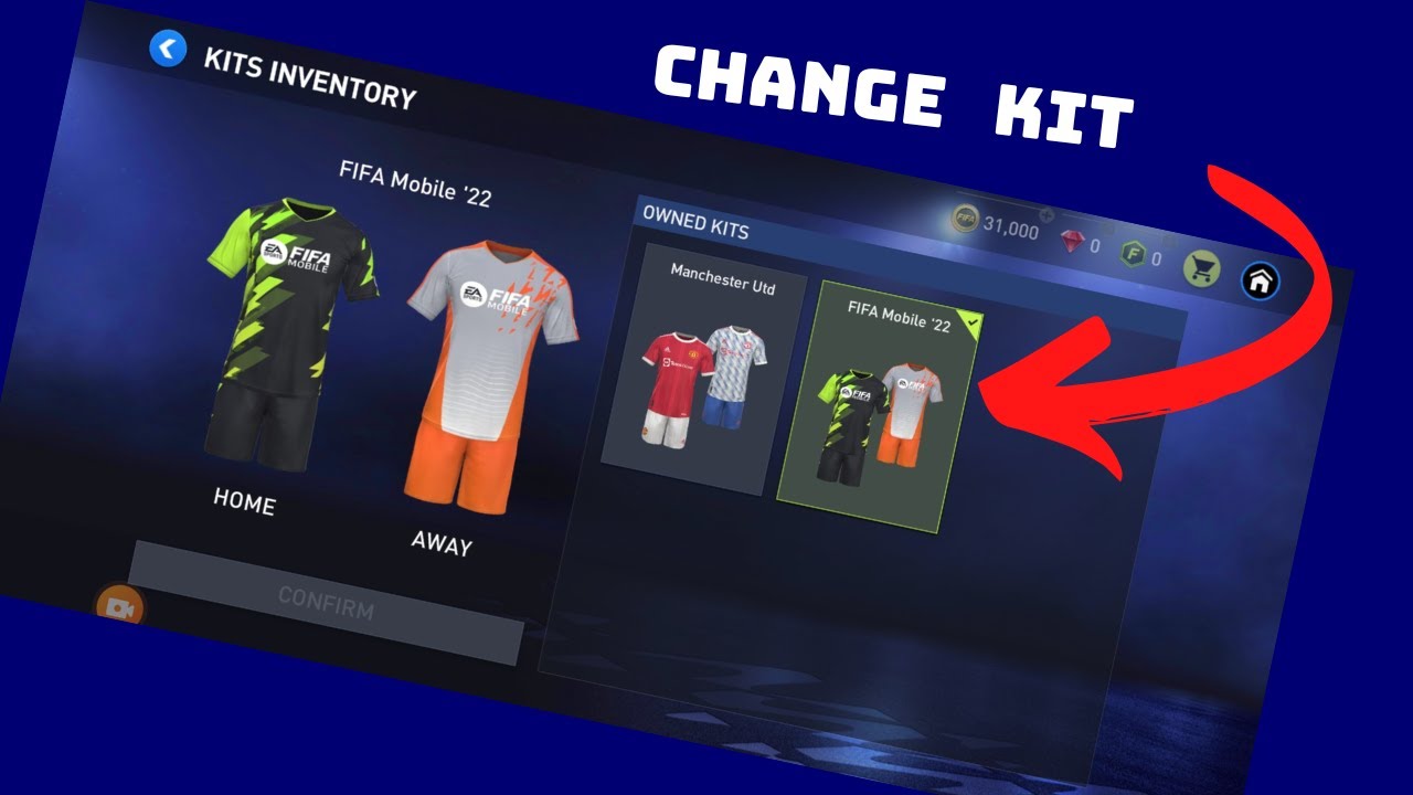 How to Change kit in FIFA Football Mobile 2023 | Change clothes in FIFA