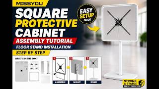 Square Protective Cabinet Assembly Guide | Step-by-Step Installation Tutorial (Floor Stand Version)